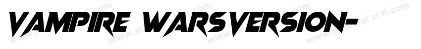 Vampire WarsVersion字体转换
